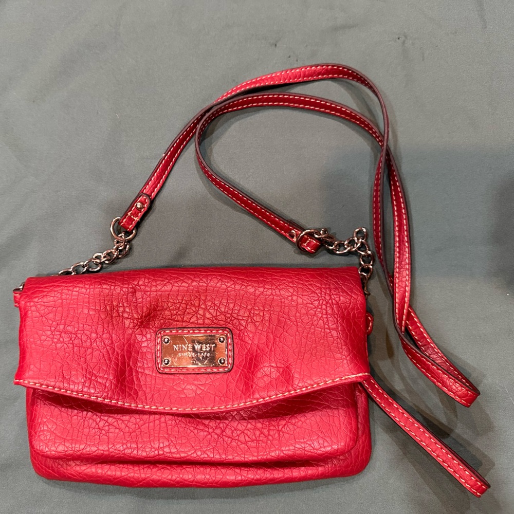 NINE WEST Crossbody Bag, Red, GUC